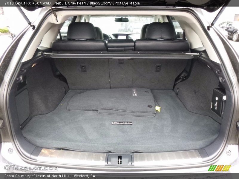 Nebula Gray Pearl / Black/Ebony Birds Eye Maple 2013 Lexus RX 450h AWD