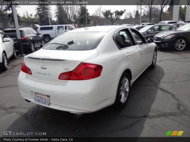 Moonlight White / Graphite 2013 Infiniti G 37 Journey Sedan
