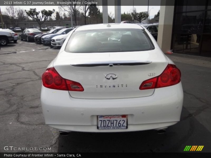 Moonlight White / Graphite 2013 Infiniti G 37 Journey Sedan