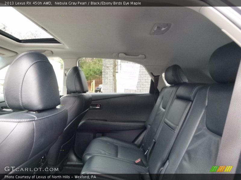 Nebula Gray Pearl / Black/Ebony Birds Eye Maple 2013 Lexus RX 450h AWD