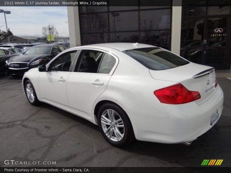 Moonlight White / Graphite 2013 Infiniti G 37 Journey Sedan