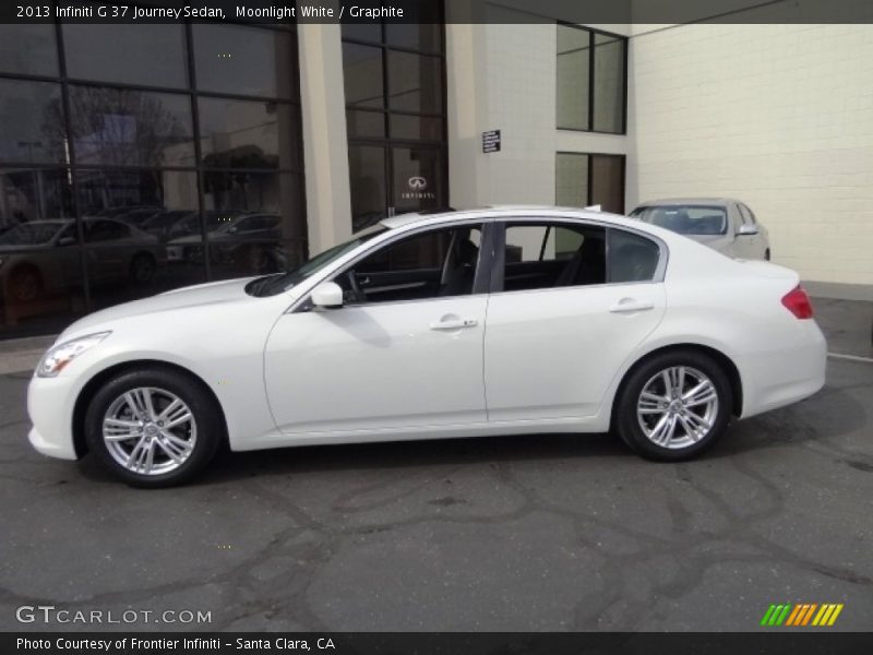 Moonlight White / Graphite 2013 Infiniti G 37 Journey Sedan