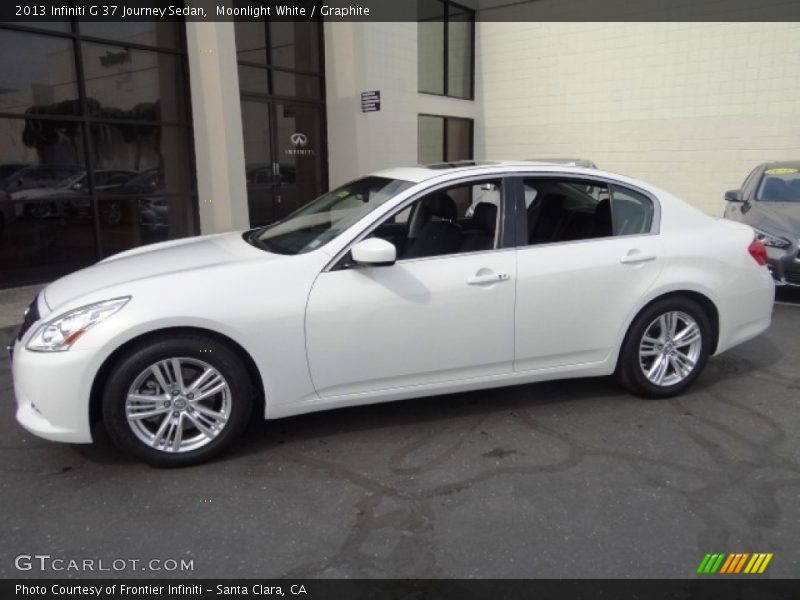 Moonlight White / Graphite 2013 Infiniti G 37 Journey Sedan