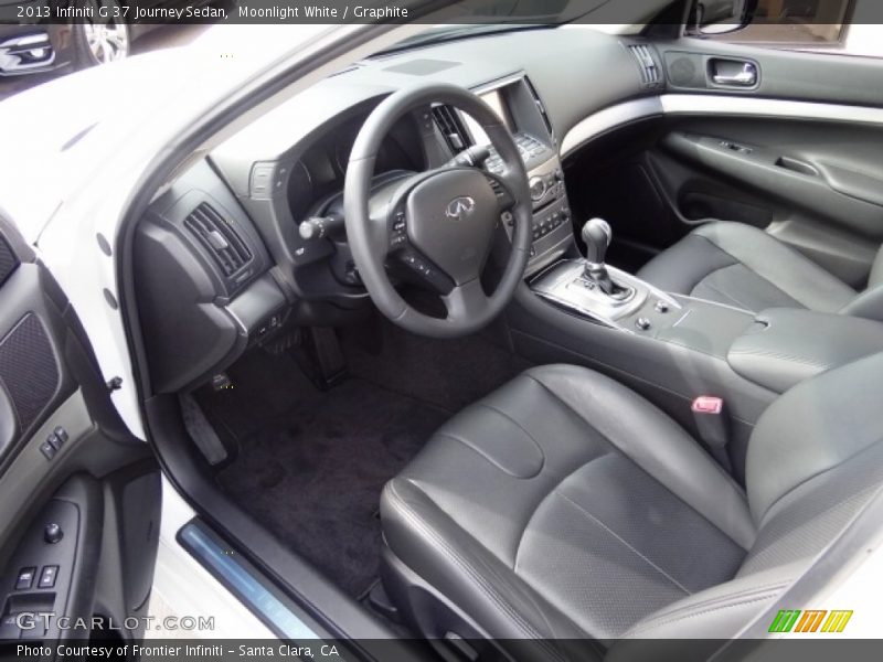 Moonlight White / Graphite 2013 Infiniti G 37 Journey Sedan