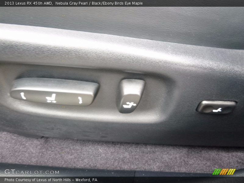 Nebula Gray Pearl / Black/Ebony Birds Eye Maple 2013 Lexus RX 450h AWD