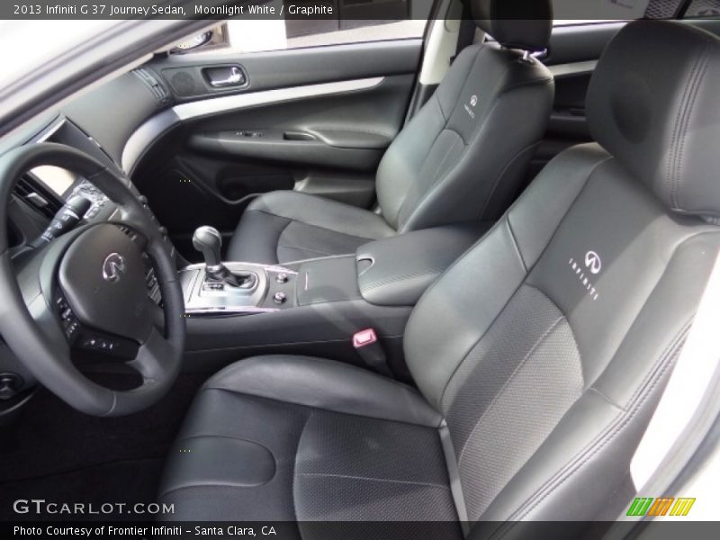 Moonlight White / Graphite 2013 Infiniti G 37 Journey Sedan