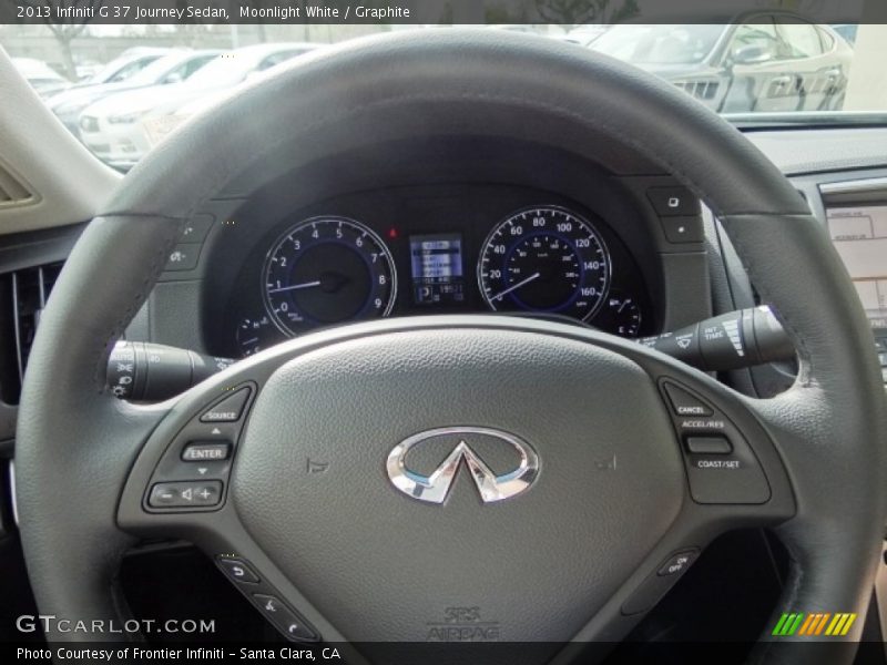 Moonlight White / Graphite 2013 Infiniti G 37 Journey Sedan