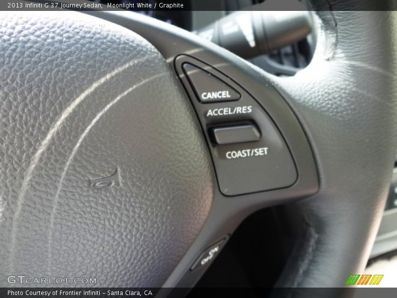 Moonlight White / Graphite 2013 Infiniti G 37 Journey Sedan
