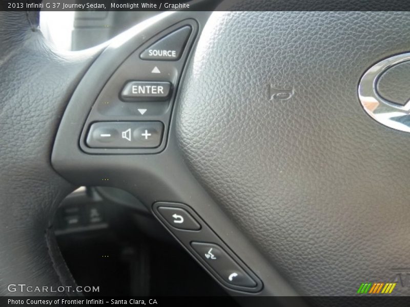 Moonlight White / Graphite 2013 Infiniti G 37 Journey Sedan