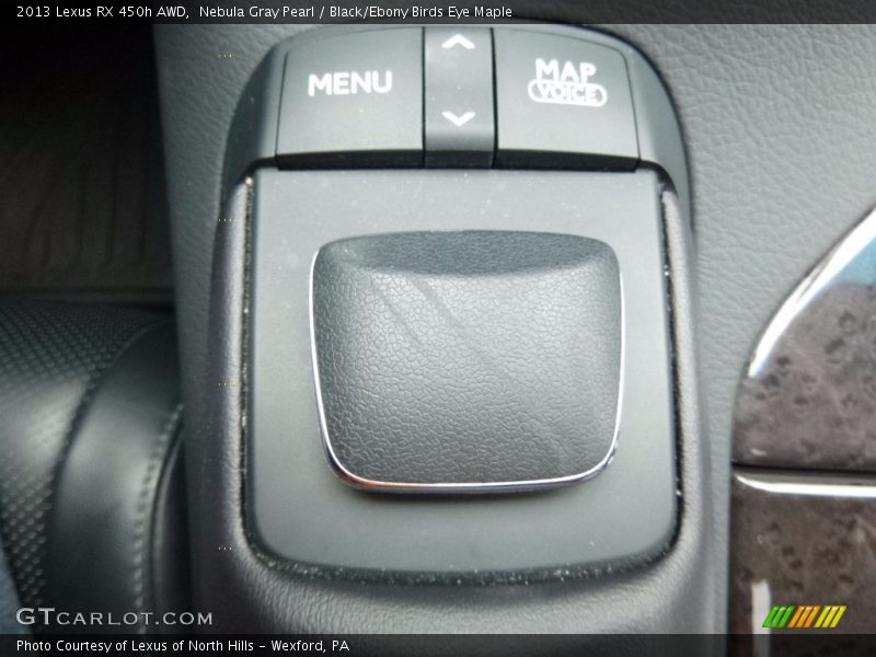 Nebula Gray Pearl / Black/Ebony Birds Eye Maple 2013 Lexus RX 450h AWD