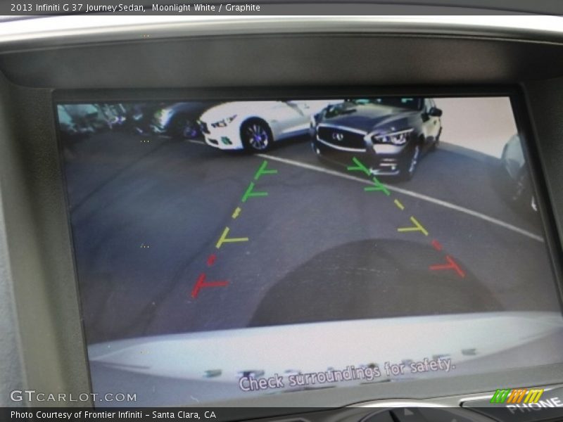 Moonlight White / Graphite 2013 Infiniti G 37 Journey Sedan
