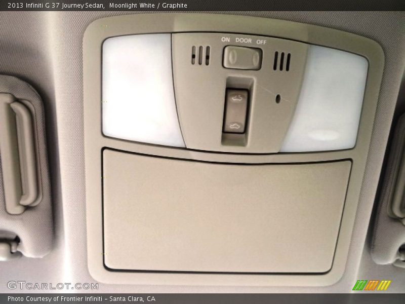 Moonlight White / Graphite 2013 Infiniti G 37 Journey Sedan