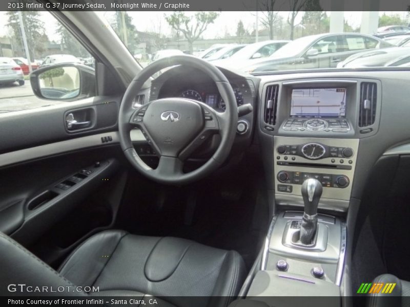 Moonlight White / Graphite 2013 Infiniti G 37 Journey Sedan