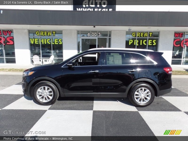 Ebony Black / Satin Black 2016 Kia Sorento LX