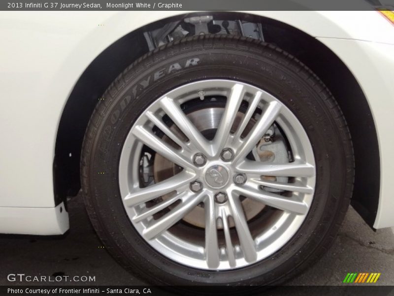 Moonlight White / Graphite 2013 Infiniti G 37 Journey Sedan