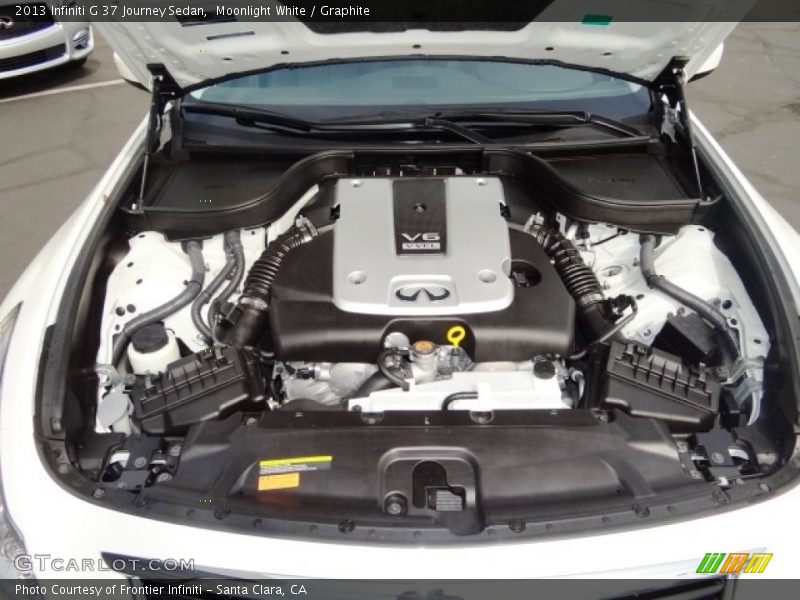 Moonlight White / Graphite 2013 Infiniti G 37 Journey Sedan