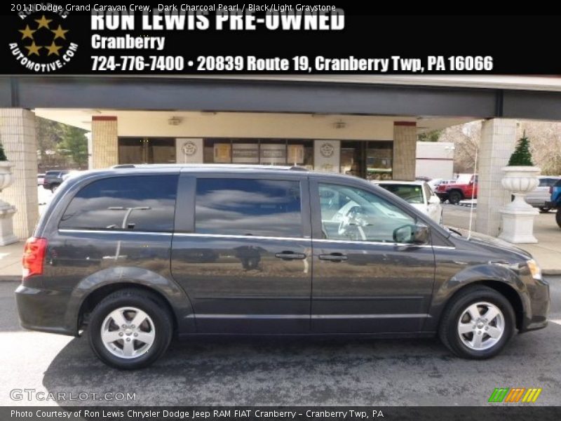 Dark Charcoal Pearl / Black/Light Graystone 2011 Dodge Grand Caravan Crew