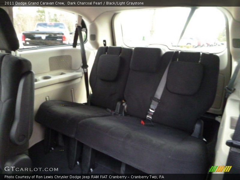 Dark Charcoal Pearl / Black/Light Graystone 2011 Dodge Grand Caravan Crew