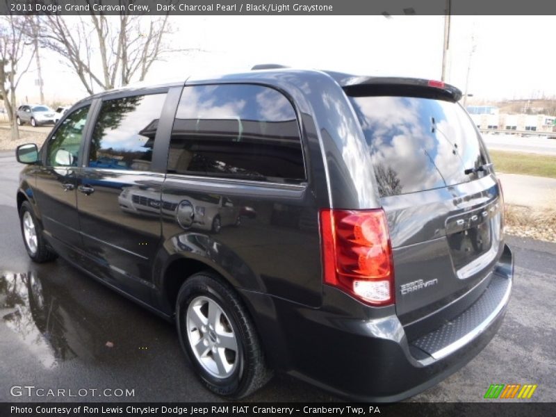 Dark Charcoal Pearl / Black/Light Graystone 2011 Dodge Grand Caravan Crew