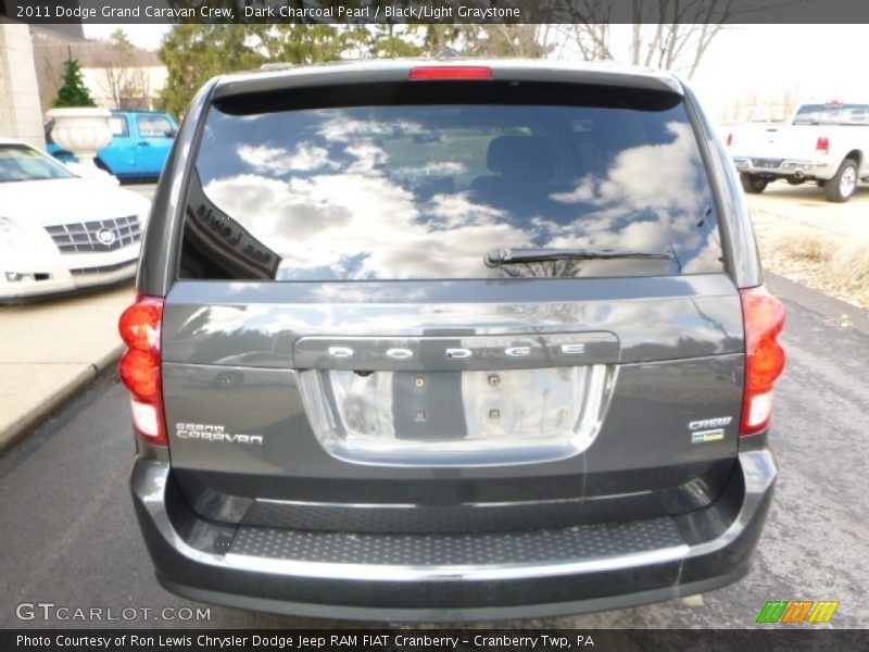 Dark Charcoal Pearl / Black/Light Graystone 2011 Dodge Grand Caravan Crew