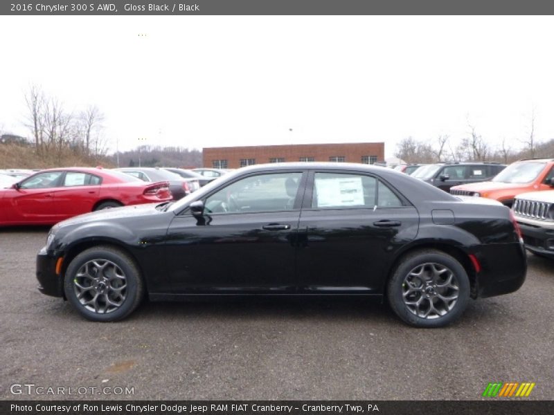 Gloss Black / Black 2016 Chrysler 300 S AWD