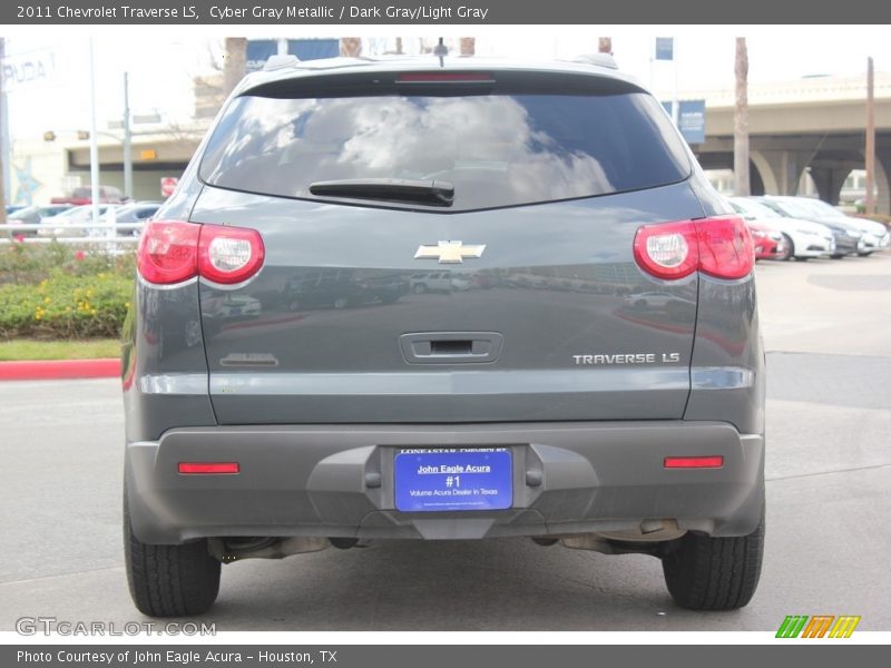 Cyber Gray Metallic / Dark Gray/Light Gray 2011 Chevrolet Traverse LS
