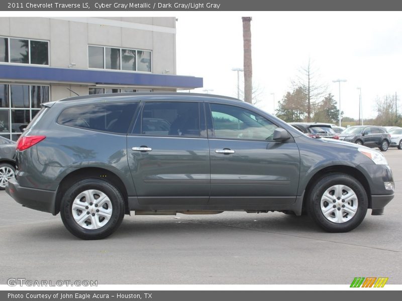 Cyber Gray Metallic / Dark Gray/Light Gray 2011 Chevrolet Traverse LS