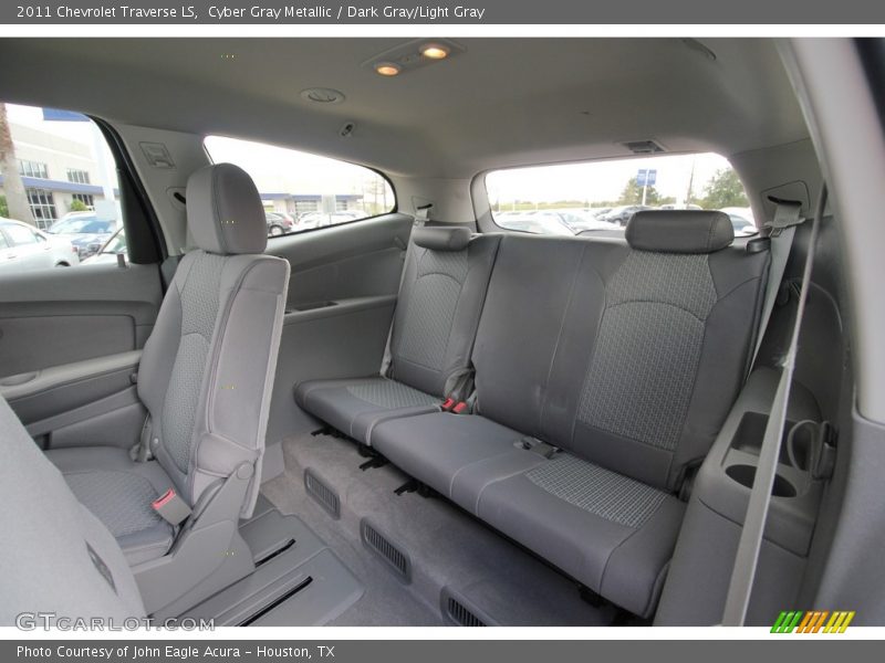 Cyber Gray Metallic / Dark Gray/Light Gray 2011 Chevrolet Traverse LS
