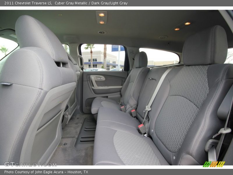 Cyber Gray Metallic / Dark Gray/Light Gray 2011 Chevrolet Traverse LS