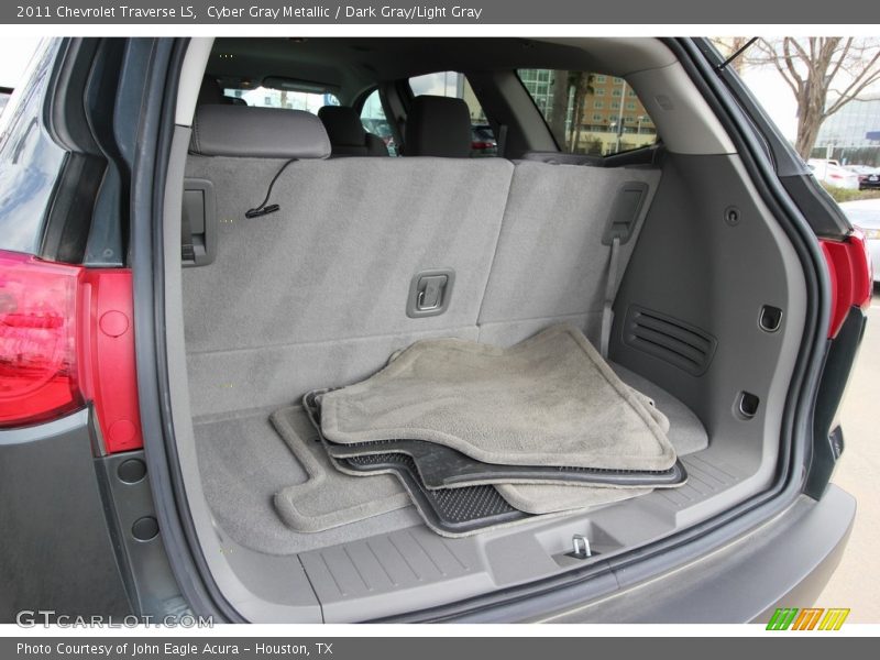 Cyber Gray Metallic / Dark Gray/Light Gray 2011 Chevrolet Traverse LS