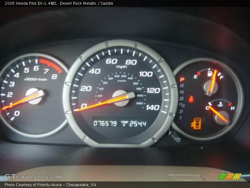 Desert Rock Metallic / Saddle 2006 Honda Pilot EX-L 4WD