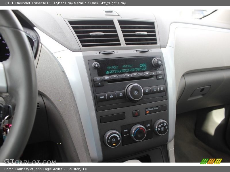 Cyber Gray Metallic / Dark Gray/Light Gray 2011 Chevrolet Traverse LS