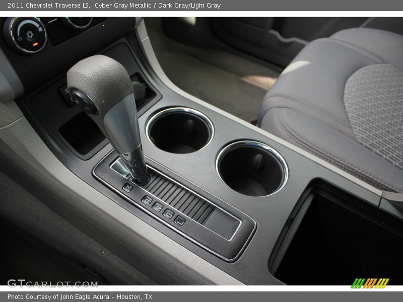 Cyber Gray Metallic / Dark Gray/Light Gray 2011 Chevrolet Traverse LS