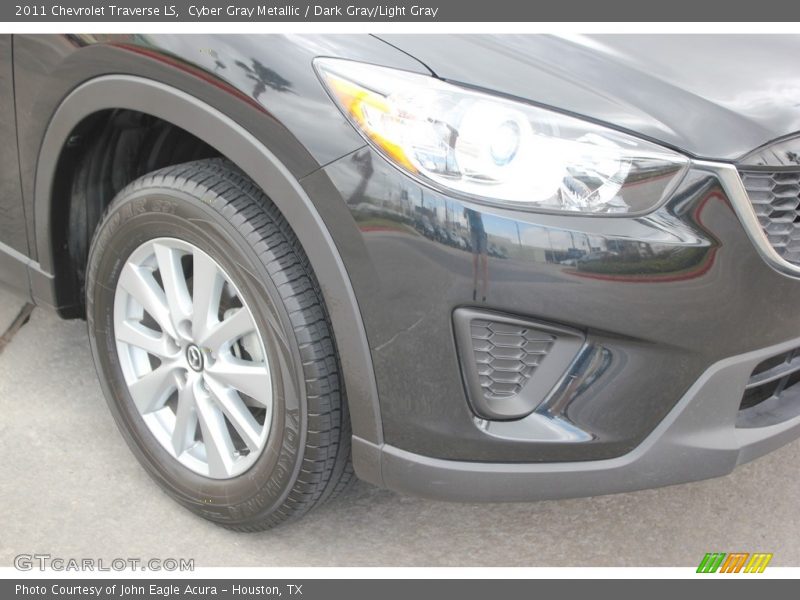 Cyber Gray Metallic / Dark Gray/Light Gray 2011 Chevrolet Traverse LS