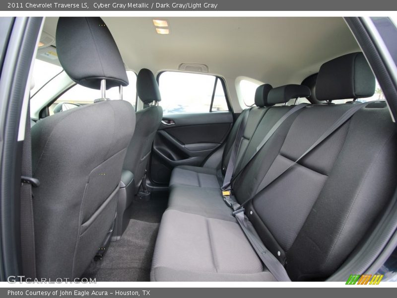 Cyber Gray Metallic / Dark Gray/Light Gray 2011 Chevrolet Traverse LS