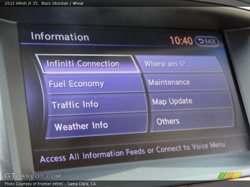 Black Obsidian / Wheat 2013 Infiniti JX 35