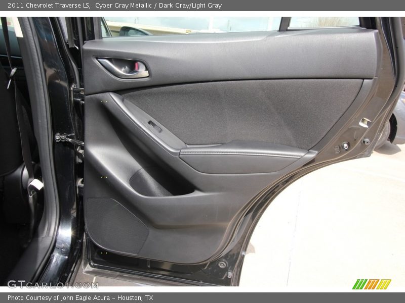 Cyber Gray Metallic / Dark Gray/Light Gray 2011 Chevrolet Traverse LS