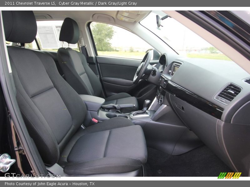 Cyber Gray Metallic / Dark Gray/Light Gray 2011 Chevrolet Traverse LS