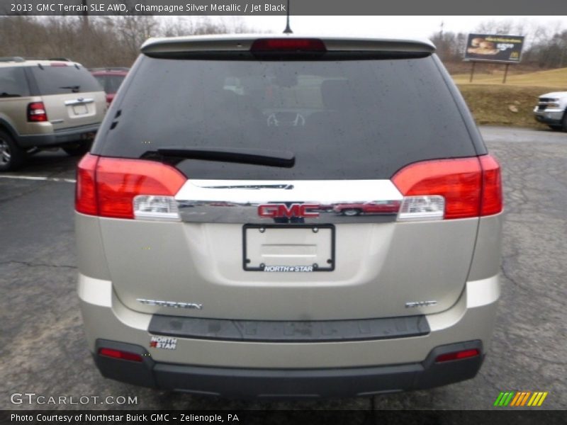 Champagne Silver Metallic / Jet Black 2013 GMC Terrain SLE AWD