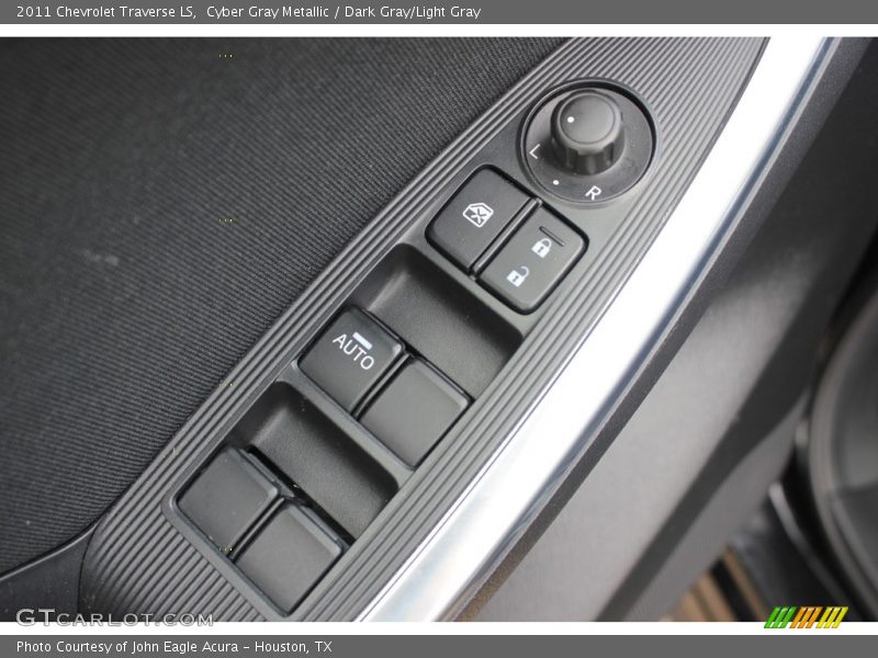 Cyber Gray Metallic / Dark Gray/Light Gray 2011 Chevrolet Traverse LS