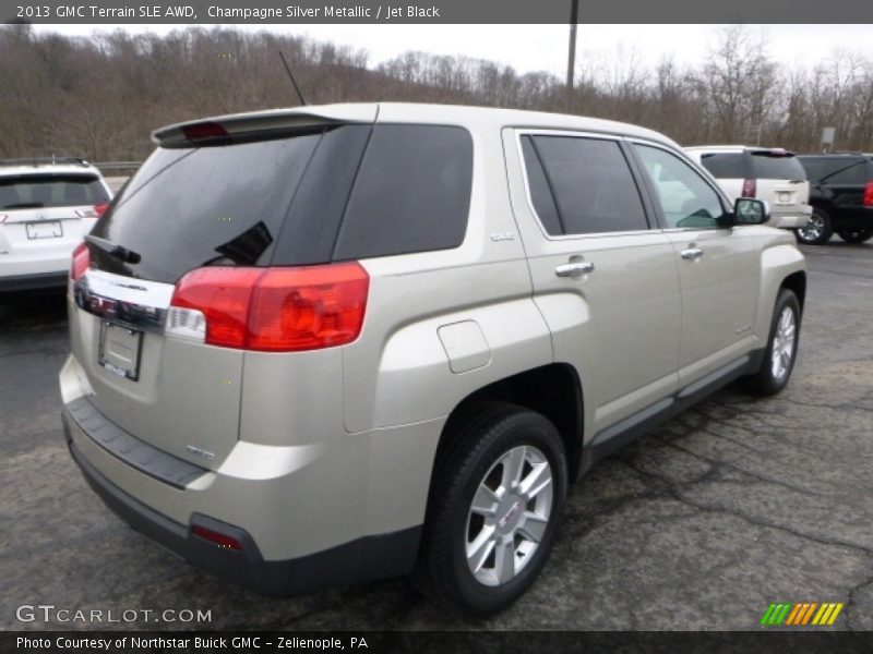 Champagne Silver Metallic / Jet Black 2013 GMC Terrain SLE AWD