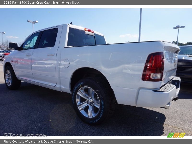 Bright White / Black 2016 Ram 1500 Sport Crew Cab