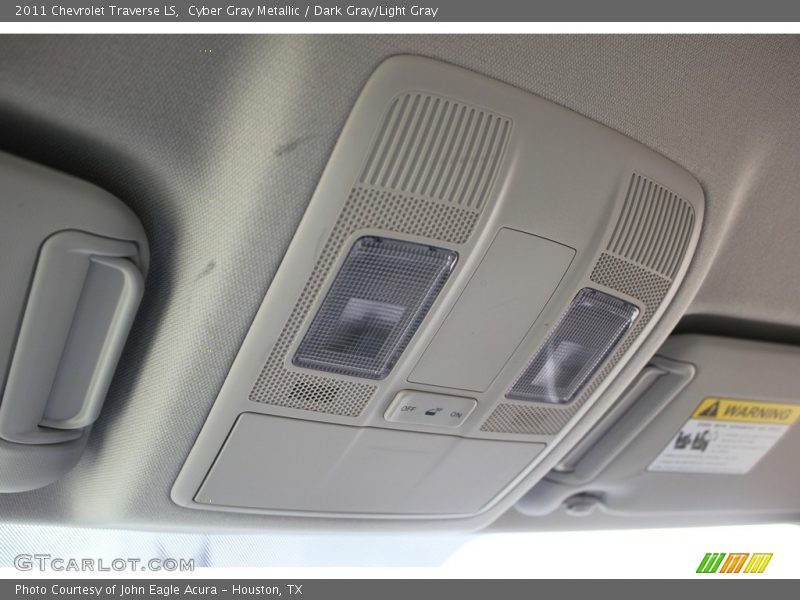 Cyber Gray Metallic / Dark Gray/Light Gray 2011 Chevrolet Traverse LS