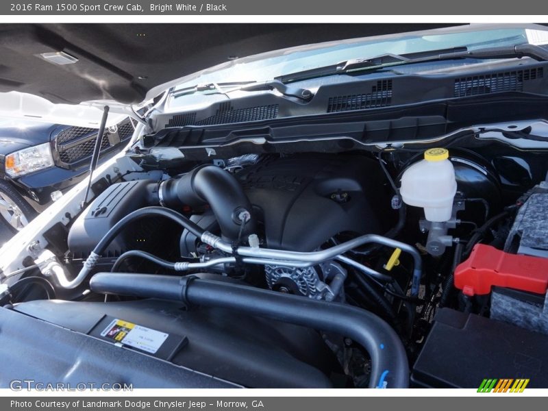 Bright White / Black 2016 Ram 1500 Sport Crew Cab