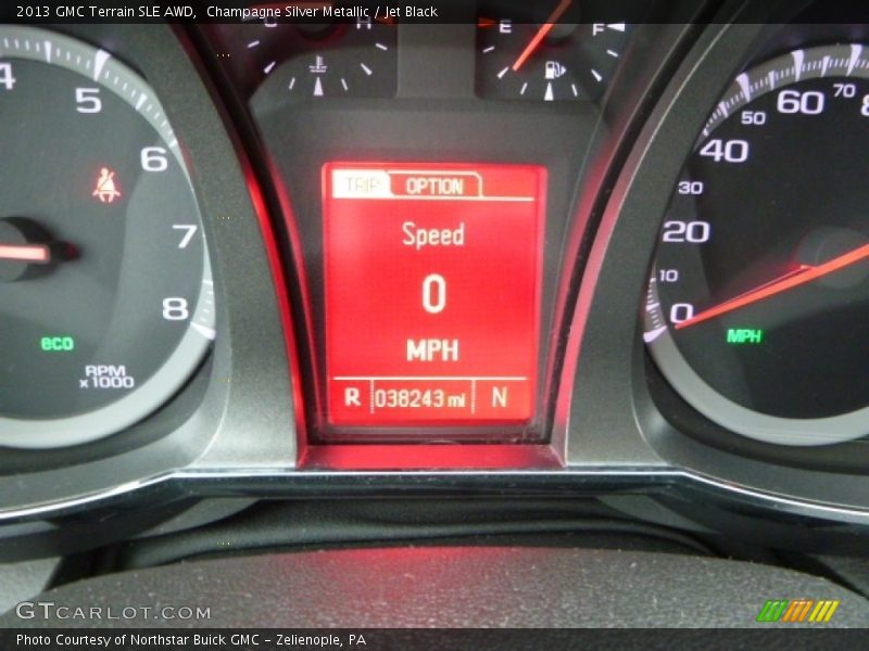 Champagne Silver Metallic / Jet Black 2013 GMC Terrain SLE AWD