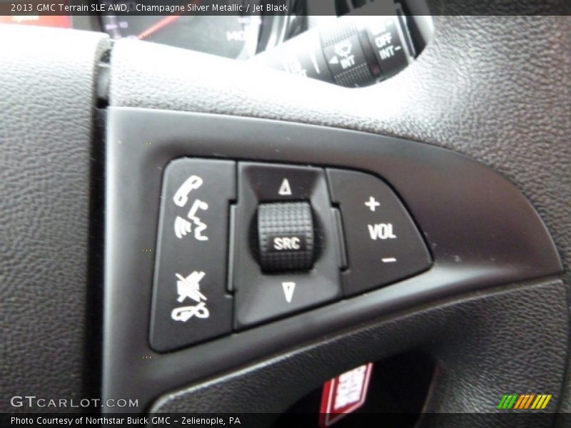 Champagne Silver Metallic / Jet Black 2013 GMC Terrain SLE AWD