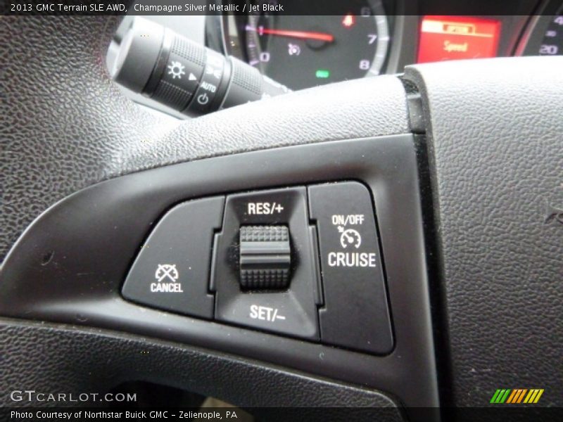 Champagne Silver Metallic / Jet Black 2013 GMC Terrain SLE AWD