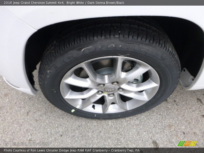 Bright White / Dark Sienna Brown/Black 2016 Jeep Grand Cherokee Summit 4x4