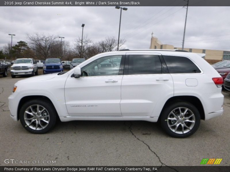 Bright White / Dark Sienna Brown/Black 2016 Jeep Grand Cherokee Summit 4x4
