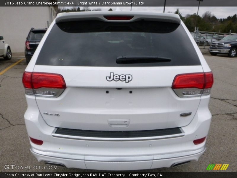 Bright White / Dark Sienna Brown/Black 2016 Jeep Grand Cherokee Summit 4x4